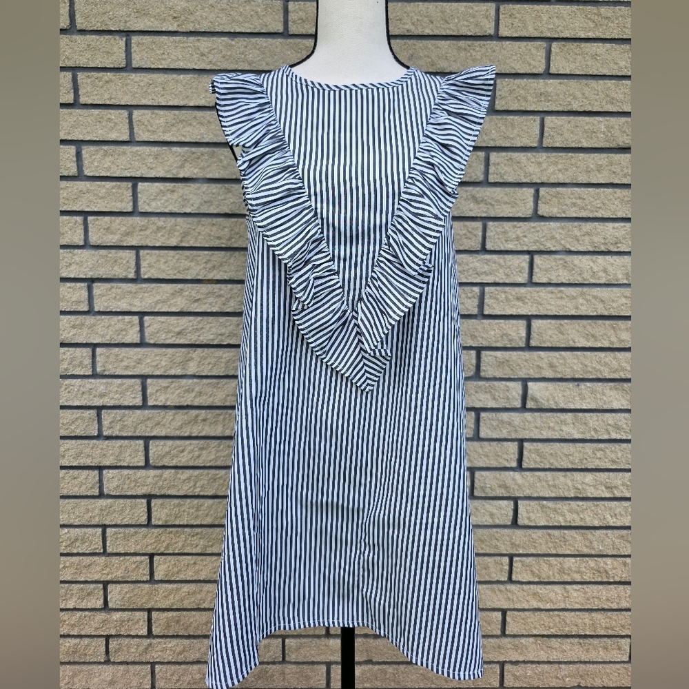 Striped Ruffle Dress - Picture 8 of 16